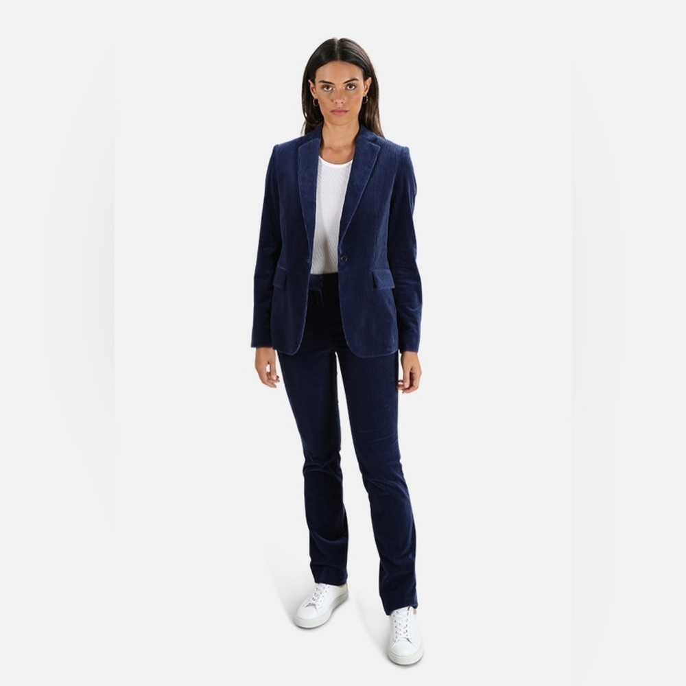 Frame Denim The Perfect Trouser Twilight Velvet Corduroy Pants